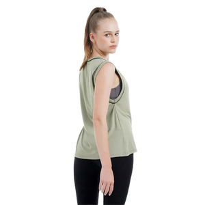 Débardeur Femme Vert Sauge Coupe Décontractée pour l'Entraînement Estival, le Style Urbain et le Quotidien 2026 - Product Image 3
