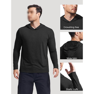Sudadera con Capucha para Hombre, Corte Atlético, Chaqueta Ligera para Correr, Gimnasio, Entrenamiento, Deportes al Aire Libre, Cálida - Product Image 4