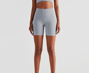 Shorts cyclistes taille haute populaires pour femmes, extensibles, respirants, pour fitness, entraînement, gym, yoga, course à pied et cyclisme, avec jupe intégrée - Product Image 2