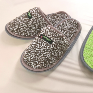 (Pastello) Microfiber Winter Cleaning <b>Slippers</b> (1 Pair) with Replaceable Cleaning Pad - Product Image 3
