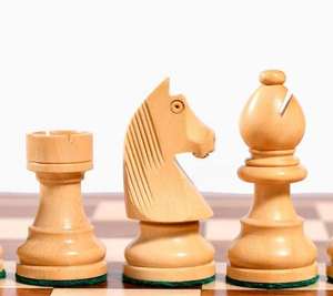 Pions d'échecs Staunton de luxe allemands, 3,75 pouces, en bois de sheesham et de buis, série tournoi, au meilleur prix - Product Image 1