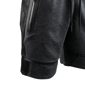 กางเกงขาสั้นวิ่งออกกำลังกายเอวสูงมีกระเป๋า - Product Image 3
