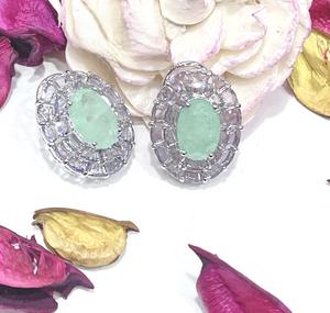 ต่างหูแบบหนีบประดับเพชรซิร์คอนคุณภาพดีเยี่ยม ดีไซน์หรูหราสีเงิน สำหรับผู้หญิงและเด็กผู้หญิง เหมาะสำหรับงานกลางคืนและงานปาร์ตี้ - Product Image 2