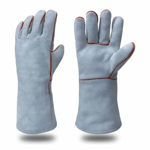 Guantes de Soldadura de Cuero Vacuno de Alta Resistencia para Seguridad Industrial, Resistentes a la Abrasión, para Bomberos y Construcción - Product Image 1
