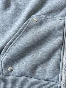 Sudadera con capucha de moda con cremallera y pedrería, estilo urbano Y2K, oversize, venta al por mayor, proveedor de fábrica OEM - Product Image 2