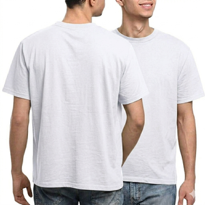 Men blank <b>white</b> <b>Plain</b> T Shirt Custom Logo Round Neck breathable Premium Cotton <b>Tee</b> Casual Short Sleeve Summer Streetwear tshirt - Product Image 1