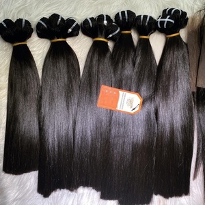 เกรด 12A ซูเปอร์ดับเบิ้ลดึงกระดูกตรงต่อผมมนุษย์ดิบที่ยังไม่ได้ผ่านการแปรรูปสีธรรมชาติหนังกําพร้าเต็มรูปแบบชิดกัน - Product Image 3