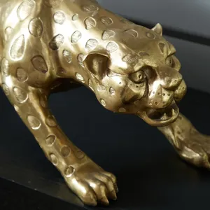 Luxury <b>Gold</b> Finish Handmade Animal Metal Sculpture Artistic Decorative Showpiece Contemporary Interior Styling Bulk Order Modern - Product Image 3