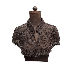 2026 Beaded <b>Sequins</b> Cape 100% Cotton <b>Fabric</b> Best Price From India - Product Image 1