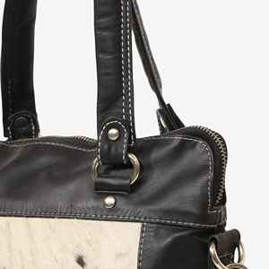 Bolso Tote Moderno de Cuero Genuino con Pelo, Bolso de Moda para Mujer, Premium, Multifuncional, Verano, LHTB-0084 - Product Image 4
