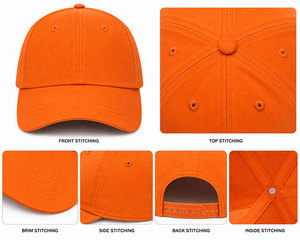Gorras de Béisbol Personalizadas al por Mayor, Gorra Trucker de Dos Tonos, Gorras Deportivas de 6 Paneles con Cuerda, Gorras Clásicas - Product Image 4