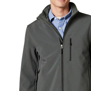 Custom Logo Design Winter Wear Softshell <b>Jacket</b> Men's Clothing Windproof <b>Fleece</b> <b>Lined</b> Zip Up Softshell <b>Jacket</b> - Product Image 6