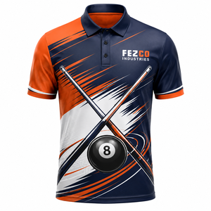 Maillots d'équipe de snooker et de billard réversibles pour hommes, design imprimé, créez vos propres chemises de snooker, haute qualité, personnalisables - Product Image 1