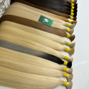 Venta al por mayor 100% Natural Virgen colores cabello humano de alta calidad a granel extensiones de cabello humano - Product Image 2