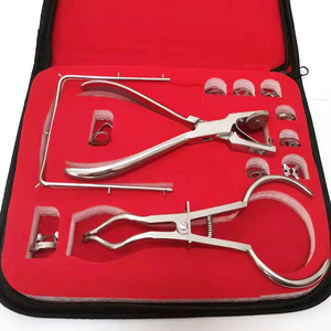 Universal Dental Rubber Dam Kit with Complete Isolation Instruments Rubber Dam <b>Frame</b> Punch <b>Clamp</b> Forceps Assorted <b>Clamps</b> - Product Image 3