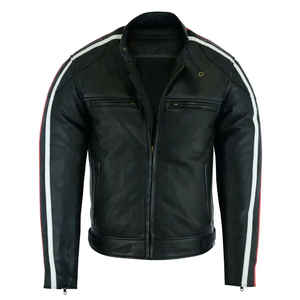 Chaqueta de Cuero de Primera Calidad en Oferta, Unisex, Talla Grande, Piel de Vaca Original, para Motociclismo, Deportes de Invierno, Transpirable - Product Image 2