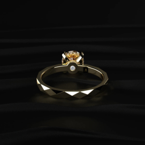 Bague de fiançailles solitaire en diamant rond brillant cultivé en laboratoire, certifié IGI, couleur D à F, 1 carat, or jaune, blanc ou rose - Product Image 3