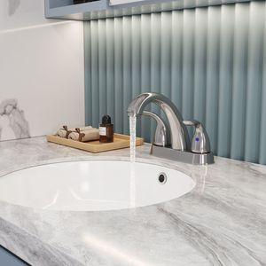 Rubinetto per Lavabo Bothwa Home 5.45'' Finitura Cromata con 2 Maniglie, Certificato CUPC, per Bagno - Product Image 1