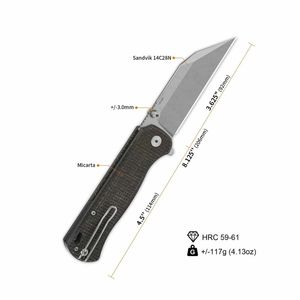Couteaux de poche avec lames en acier inoxydable et poignées ergonomiques, design pliable compact pour le camping en plein air, la randonnée, la pêche - Product Image 4