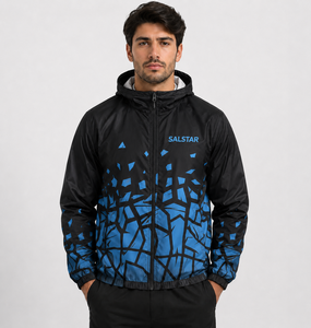 Custom Sublimation Windbreaker <b>Jacket</b> Men <b>Lightweight</b> Hooded Sports <b>Jacket</b> <b>Waterproof</b> Outdoor <b>Running</b> Black <b>Jacket</b> Manufacturer - Product Image 1
