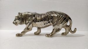 Escultura De León Estatuilla de aluminio para decoración del hogar Técnica de fundición de metal Tema animal - Product Image 4