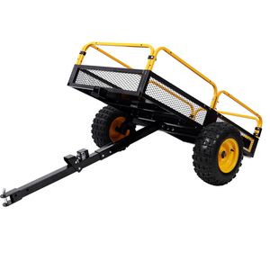 Chariot à benne basculante robuste, capacité de charge de 1000 lb, à attacher à un véhicule tout-terrain, un UTV, une tondeuse à gazon, un tracteur, pour le transport dans la cour, le jardin, la ferme - Product Image 5