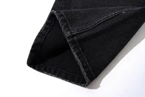 Jeans para Hombre de Algodón, Pantalones Resistentes de Alta Calidad, Corte Recto, Estilo Desgastado, Lavado con Efecto de Barro, Ajuste Holgado - Product Image 5