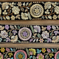 Tissu en dentelle florale brodée guipure écologique de luxe, garniture en dentelle de coton haut de gamme pour mariage, fête, vêtements élégants et chaussures