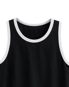 Custom Black <b>Men</b> Tank Top Cotton Sleeveless Vest O Neck Summer Gym Workout Casual Plain <b>Singlet</b> OEM Manufacturer Supplier - Product Image 4