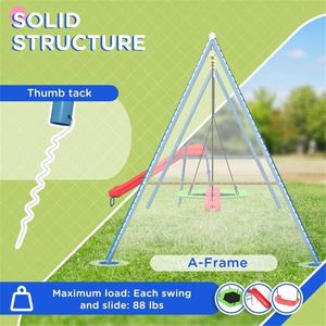 Altalena da Giardino in Acciaio e Metallo Resistente per Casa, Scuola, Asilo, Asilo Nido e Casetta dei Giochi - Prodotto Educativo - Product Image 6
