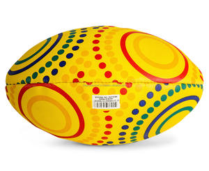 Direct de l'usine Ballon de rugby à thème autochtone entièrement personnalisé Marchandise imprimée entièrement colorée - Product Image 4