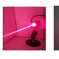 Ismartlaser Nouveau module de diode laser semi-conducteur à point rouge haute puissance 1,5 W 638 nm 1000 mW, mise au point réglable, DC12V, aluminium anodisé