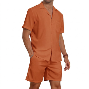2026 New Designs High Quality Co-ord <b>Set</b> For Men's Custom Streetwear Designer Shirts And Shorts <b>Knit</b> Shorts <b>Sets</b> Daily To Use - Product Image 1