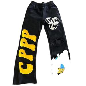 กางเกงวอร์มทรงแบ็กกี้สำหรับผู้ชายผู้หญิง, กางเกง50% ผ้าฝ้ายโพลีเอสเตอร์ลำลองแนวสตรีทน้ำหนักเบากำหนดโลโก้ได้50% ฤดูหนาว - Product Image 6