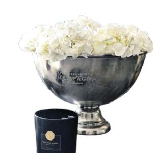 Cubo de hielo para champán con logotipo personalizado, enfriador de vino Chapado en plata para Bar, gran oferta, para Hotel - Product Image 1