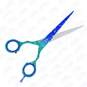 Tijeras de Corte Plano y Tijeras de Entresacar con Dientes, Herramientas Profesionales Ultra Afiladas para el Cabello, Juego de Tijeras de Barbero Japonesas VG10 de 6 Pulgadas - Product Image 4