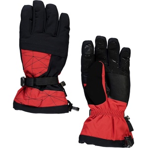 Gants de ski à doigts entiers, noir et rouge, en polyester, imperméables, isolés thermiquement, avec fermeture à cordon, unisexe, pour l'hiver et l'alpinisme - Product Image 4