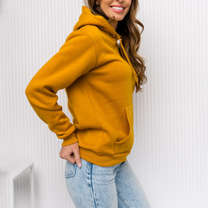 Women's <b>Fleece</b>/Cotton Slim Fit Breathable Lined Long Sleeve Winter Casual <b>Hoodie</b> with Pockets - Product Image 4