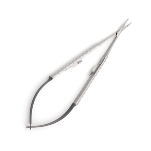 Porte-aiguilles Castroviejo de haute qualité avec ciseaux, manche droit et rond, TC 18 cm, instrument chirurgical de précision - Product Image 2