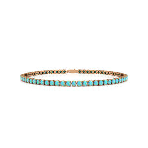 2026 New Design 14k <b>Solid</b> <b>Gold</b> Natural Ethiopian Opal Tennis Chain Bracelets For Men Women Gift Party Wear Fine Jewelry Bracelet - Product Image 2