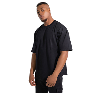 Custom High Quality Printing Oversized Drop Shoulder 100% Cotton Streetwear T-<b>Shirt</b> for Men Breathable Jersey Plus Size - Product Image 1