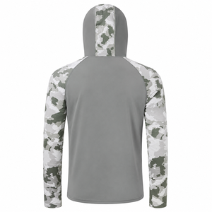 Sudadera con Capucha de Camuflaje para Hombre, Manga Larga, Protección Solar UPF 50, Ropa de Pesca Anti-UV, Camisa de Poliéster - Product Image 2