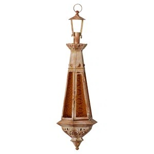 Farol de latón estilo marroquí con intrincados recortes para decoración del hogar - Product Image 4