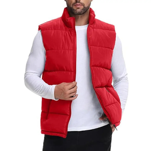 Men's Winter Warm Outdoor Puffer Vest <b>Thick</b> <b>Fleece</b> Lined Sleeveless <b>Jacket</b> Outdoor Men Vest - Product Image 1