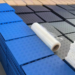 กระเบื้องปูพื้นแบบ interlocking เป็นมิตรกับสิ่งแวดล้อม ระบายน้ำได้ดี กันลื่น ผลิตจาก PVC สำหรับโรงรถ ผลิตจากโพลีโพรพิลีนใหม่ 100% ขนาด 400*400*18 มม. - Product Image 4