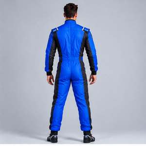 Combinaison de course bleue à manches longues pour homme, en polyester respirant, imperméable, séchage rapide, pour toutes les saisons, vêtements de moto à prix avantageux - Product Image 3