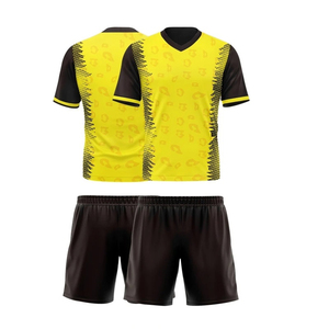 Wholesale Customized 100% Polyester <b>Soccer</b> Uniform Sets Short Sleeves Printed Logo Team Name Custom Color Options OEM Service - Product Image 2