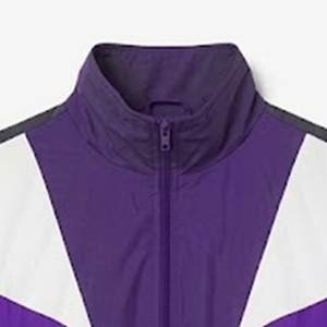 New Wholesales Custom Logo Purple <b>Black</b> White Men's Nylon <b>Windbreakers</b> Trousers Sets Breathable Outwear Sets Highstreet Jackets - Product Image 6