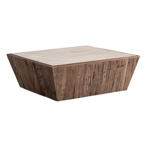 <b>Rustic</b> Wood Coffee Table Handmade Modern Living Room Furniture Natural Finish Solid Wood Design - Product Image 1