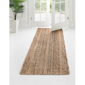 Hot Selling Natural Best Seller Modern Floral Jute <b>Runner</b> Rectangle Braid Rugs Eco-Friendly Anti-Bacteria Non-Slip Stain - Product Image 3